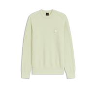 BOSS Maglione in cotone piqué con patch con logo - Style Anion_S, 50527584 Calce S