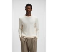 BOSS Maglione in lana vergine e cotone con lavorazione a spina di pesce - Style H-Habito, 50549985 Colore neutro M