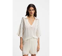 BOSS Maglione in misto cotone con lavorazione a onde - Style C_Fordeaux, 50559808 Colore neutro M