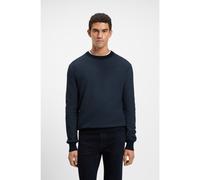 BOSS Maglione in misto cotone con lavorazione bicolore - Style Klapok, 50548673 Blu scuro XL