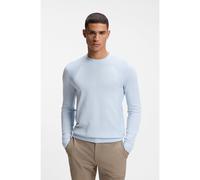 BOSS Maglione in misto cotone con lavorazione bodymapping - Style KN_Momentum-Lite CN, 50558351 Celeste XXXL