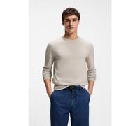 BOSS Maglione in misto cotone e cashmere con toppa con logo - Style Kanovano_S, 50527583 Grigio chiaro XXXL