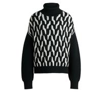 Boss - Maglione Nero con Collo a Lupetto - - Knitwear - Donna - Nero - M