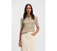 BOSS Maglione polo in lana merino con chiusura a cinque bottoni - Style Fidenka, 50545015 Beige chiaro M