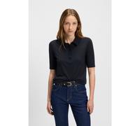 BOSS Maglione polo in lana merino con chiusura a cinque bottoni - Style Fidenka, 50545015 Blu scuro XXL