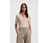 BOSS Maglione polo in lana merino con chiusura a cinque bottoni - Style Fidenka, 50545015 Light Pink XS