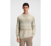 BOSS Maglione relaxed fit con motivo lavorato - Style Karombo, 50548686 Beige chiaro L