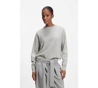 BOSS Maglione relaxed fit in 100% cashmere - Style Fascona, 50547883 Grigio chiaro XL