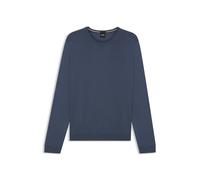 BOSS Maglione slim fit a girocollo in lana merino - Style Leno-P, 50468239 Blu XXL