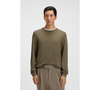 BOSS Maglione slim fit a girocollo in lana merino - Style Leno-P, 50468239 Kaki M