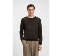BOSS Maglione slim fit a girocollo in lana merino - Style Leno-P, 50468239 Marrone scuro XXXL