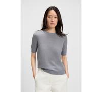BOSS Maglione slim fit a maniche corte in lana merino - Style Farbella, 50544996 Grigio chiaro XS