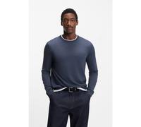BOSS Maglione slim fit in lana merino - Style Leno-P, 50468239 Blu XXL