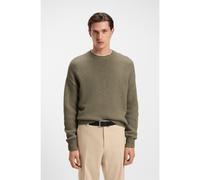 BOSS Maglione taglio oversize in cotone e cashmere - Style L-Hunter, 50550018 Marrone XXXL