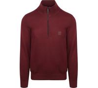Boss Maglione Uomo Kanobix S Logo Patch Zip Collo in Cotone e Cashmere, L