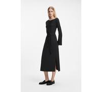 BOSS Maxi vestito a maniche lunghe in jersey con cintura da annodare - Style C_Erlot_4, 50568970 Nero M