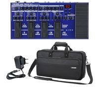 Boss ME-90B Bass - Dispositivo multi-effetto con custodia Boss e alimentatore di rete Keepdrum