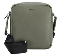 BOSS Reporter bag con scritta del logo color argento - Style Northon_NS zip, 50567390 Verde scuro pz.
