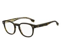 Hugo Boss Uomo Hugo Boss BOSS 1384 086 Montature da vista Acetato Havana Squadrata