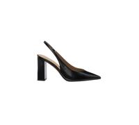 BOSS Décolleté in cuoio con tacco e cinturino sul tallone - Style Miah_SLBPump90_NACS, 50573426 Nero 39