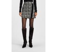 BOSS Minigonna in tweed a motivi con piume - Style Voloria, 50548101 Bianco / Nero 42