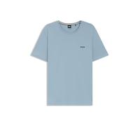 BOSS T-shirt in cotone elasticizzato con logo ricamato - Style Mix&Match T-Shirt R, 50515312 Celeste L