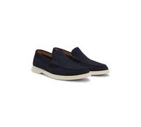 BOSS Mocassini in pelle scamosciata con logo goffrato - Style Sienne_Loaf_sd_N, 50543083 Blu scuro 41