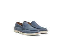 BOSS Mocassini in pelle scamosciata con logo goffrato - Style Sienne_Loaf_sd_N, 50543083 Celeste 39