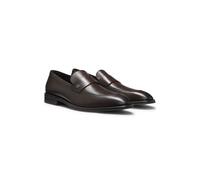 BOSS Mocassini penny in pelle con monogramma Double B - Style Derrek_Loaf_buvppf, 50566814 Marrone scuro 42.5
