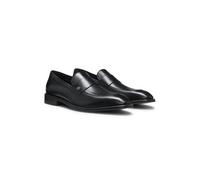 BOSS Mocassini penny in pelle con monogramma Double B - Style Derrek_Loaf_buvppf, 50566814 Nero 43.5