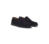 BOSS Mocassini penny in pelle scamosciata con logo - Style Sienne_Loaf_sdpe, 50568763 Blu scuro 43