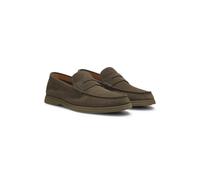 BOSS Mocassini penny in pelle scamosciata con logo - Style Sienne_Loaf_sdpe, 50568763 Oliva 43