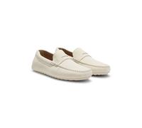 BOSS Mocassini penny in pelle scamosciata - Style Noel_Mocc_sdpeb, 50541750 Bianco 42