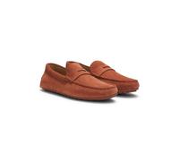 BOSS Mocassini penny in pelle scamosciata - Style Noel_Mocc_sdpeb, 50541750 Marrone 39