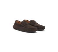 BOSS Mocassini penny in pelle scamosciata - Style Noel_Mocc_sdpeb, 50541750 Marrone scuro 39