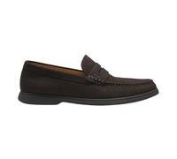 BOSS Mocassini penny in pelle scamosciata con logo - Style Sienne_Loaf_sdpe, 50568763 Marrone scuro 40