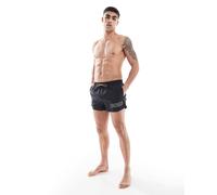 BOSS - Mooneye - Pantaloncini da bagno neri con logo-Nero 2XL