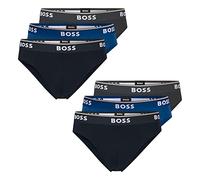 BOSS Mutande Power Slips da uomo in cotone elasticizzato, confezione da 6, - 487 blu/navy/grigio, L