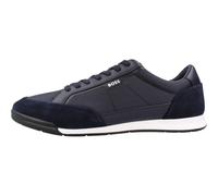 BOSS Sneakers con rifiniture in pelle scamosciata e suola a spina di pesce - Style Nitan_Lowp_sdbnyp, 50568486 Blu scuro 43