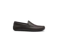 BOSS Mocassini in pelle martellata con suola driver - Style Noel_Mocc_grpe, 50568700 Marrone scuro 46