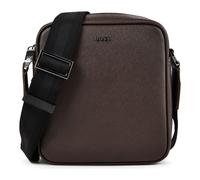 BOSS Reporter bag con scritta del logo color argento - Style Northon_NS zip, 50567390 Marrone scuro pz.