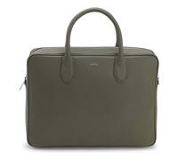 Boss Northon Valigetta Vera Pelle 38 cm oliva