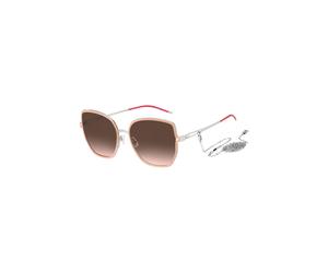 BOSS Occhiali da sole con montatura color carne, aste a forcella e catena brandizzata - Style BOSS 1392/S9FZ57M2, 58098937 Rosa chiaro pz.