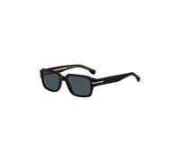 BOSS Occhiali da sole in acetato nero con dettagli in metallo dorato - Style BOSS 1596/S80753A9, 58115057 Nero pz.