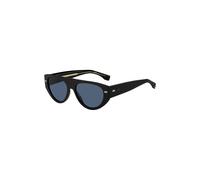 BOSS Occhiali da sole neri in bio-acetato con rivetti a motivi - Style BOSS 1443/S80756KU, 58108031 Nero pz.