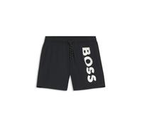 BOSS Pantaloncini da bagno 'Octopus' nero / bianco, Taglia XXL