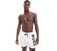 BOSS - Octopus - Pantaloncini da bagno bianchi-Bianco W37.4