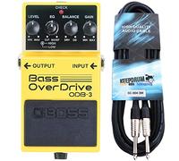 Boss ODB-3 - Dispositivo di distorsione per bassi e chitarra Keepdrum, 3 m