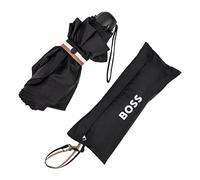 BOSS Mini ombrello con cinturino di chiusura con righe tipiche del marchio - Style Umbrella Mini Iconic Black, 58122618 Nero pz.