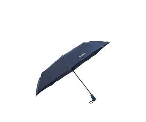 BOSS Ombrello tascabile blu navy con calotta con monogramma - Style Pocket umbrella Double B Navy, 58467340 Blu scuro pz.